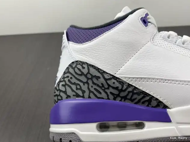 Kicktheory 'Dark Retro 3 Jordan Iris' Air CT8532-105 0624